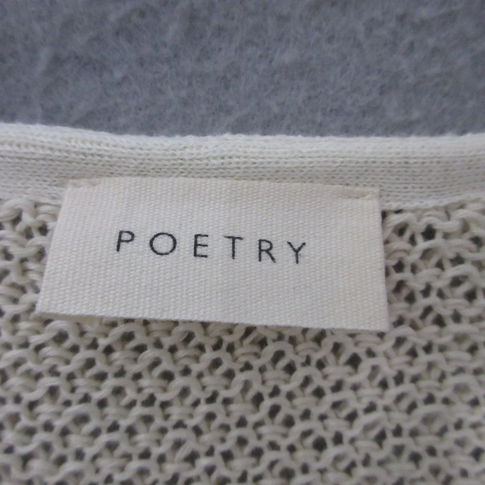 Poetry Sweater Open Knit Breathable Lagenlook Boho Coastal Minimalist Beachy